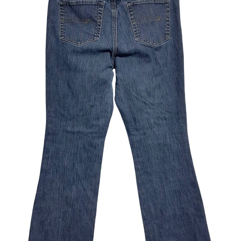 Flare Jeans West Side NY & Co Womens 12 Tall Blue Denim Stretch